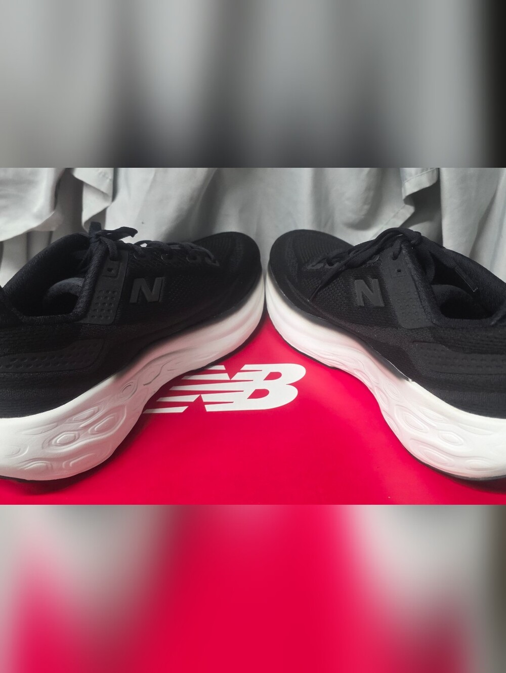 New Balance Fresh Foam X Running Shoes M1080K13 Black White Men Size 13 NWB - Picture 5 of 7